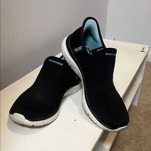 Skechers Women's Black Slip-On Athletic Shoes